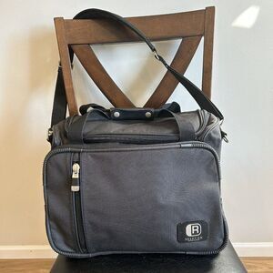 Kenneth Cole Reaction Canvas Carry-on Weekend Bag Shoulder Black Expandable